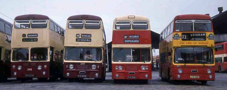 Plymouth City Leyland Atlantean PDR MCW 203, 209, 214 & AN68 Roe 98